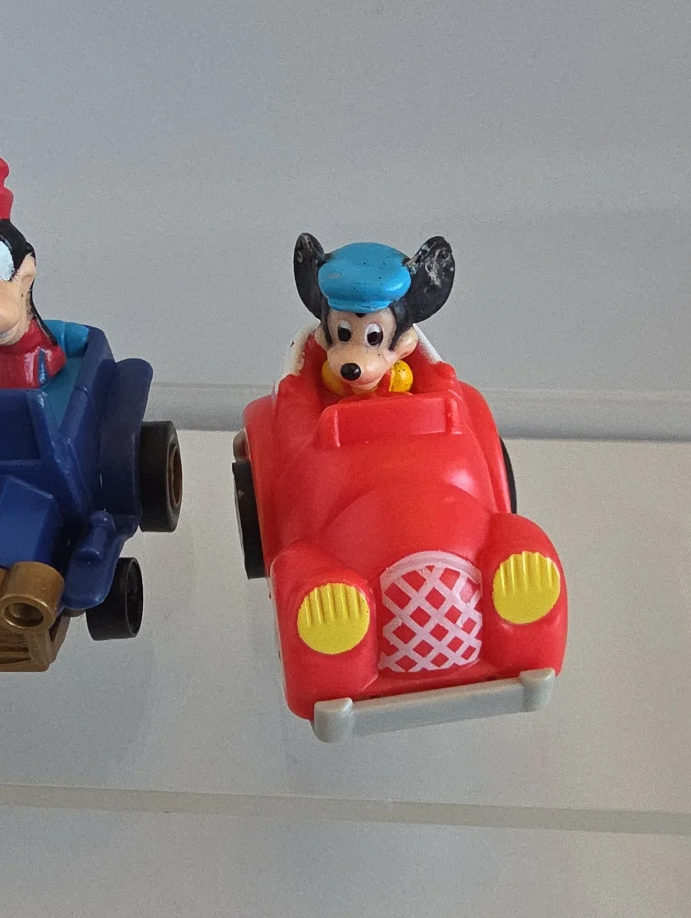 Vintage 1988 Disney Pull Back Car Toys Minnie- Mickey- Goofy Set Of 3